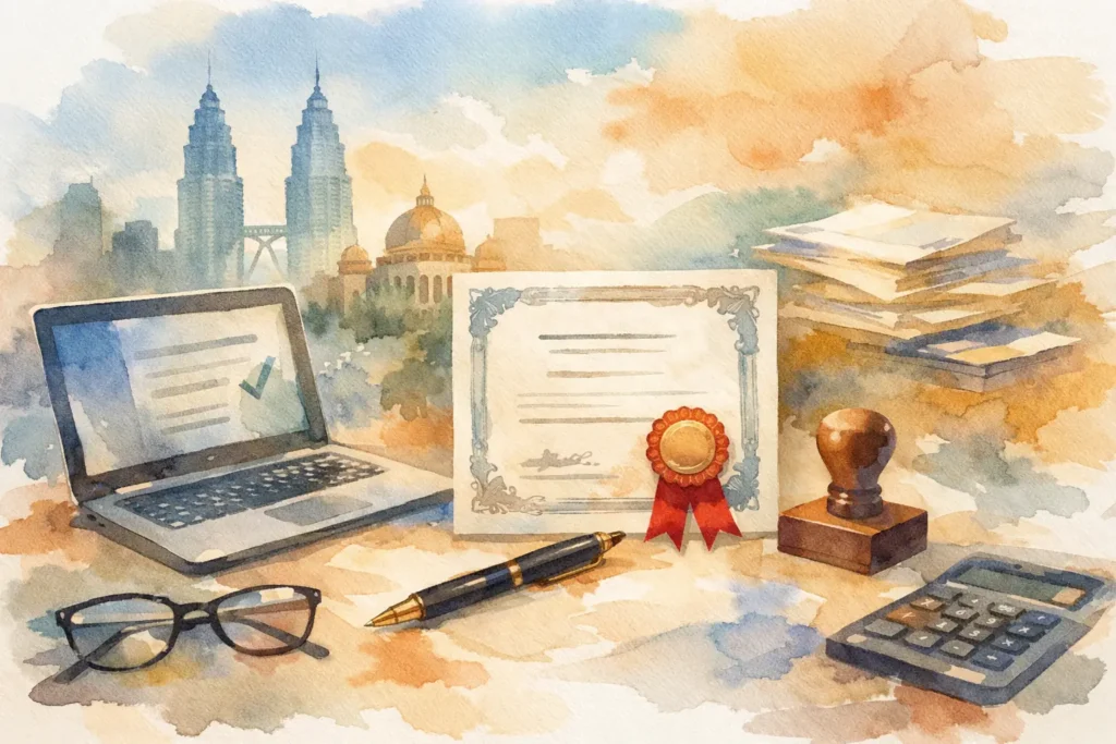 Macam Mana Cetak Sijil MOF dengan Cepat